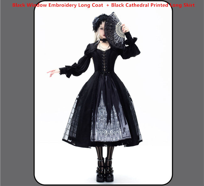 Susin Night Falls Cathedral Stained Glass Window Gothic Lolita Series