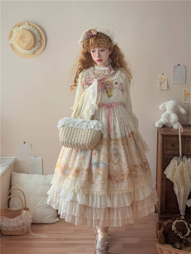 Dark Star Island Lilith's Farm Trip High Waist Lolita Jumper Dress