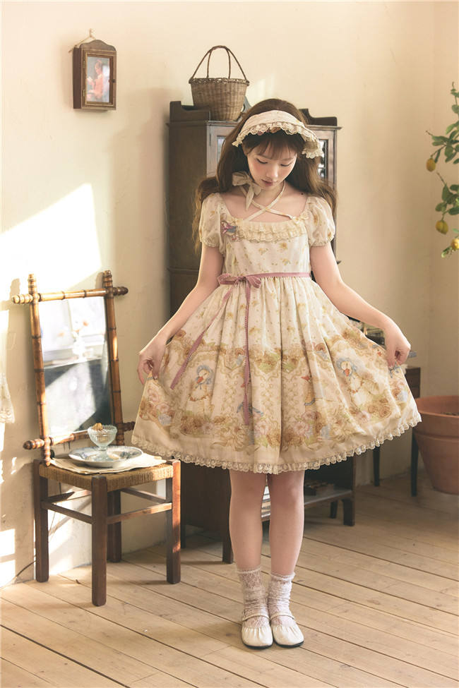Dark Star Island Lilith's Farm Trip High Waist Lolita One Piece