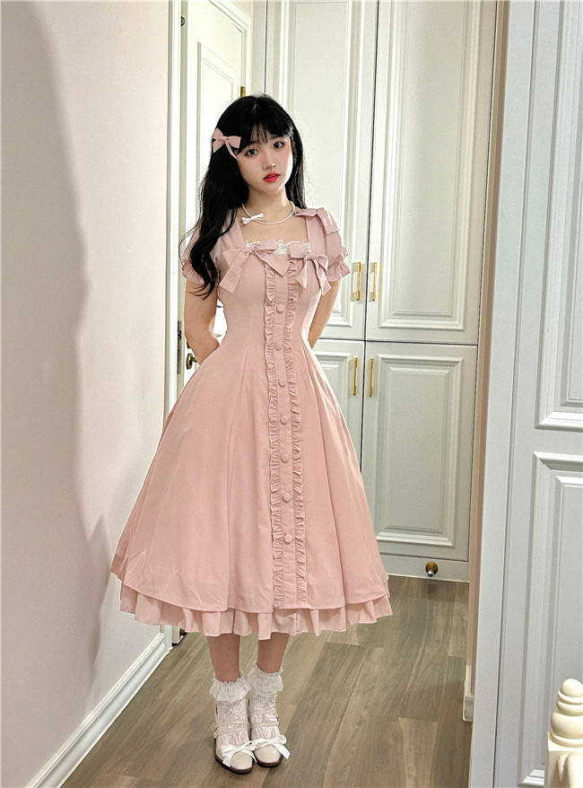 Annie Gift Plus Size Lolita Dress, Side Clip and Choker
