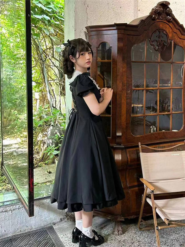 Annie Gift Plus Size Lolita Dress, Side Clip and Choker