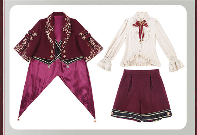 The Successor Ouji Lolita Coat, Blouse and Short Pants