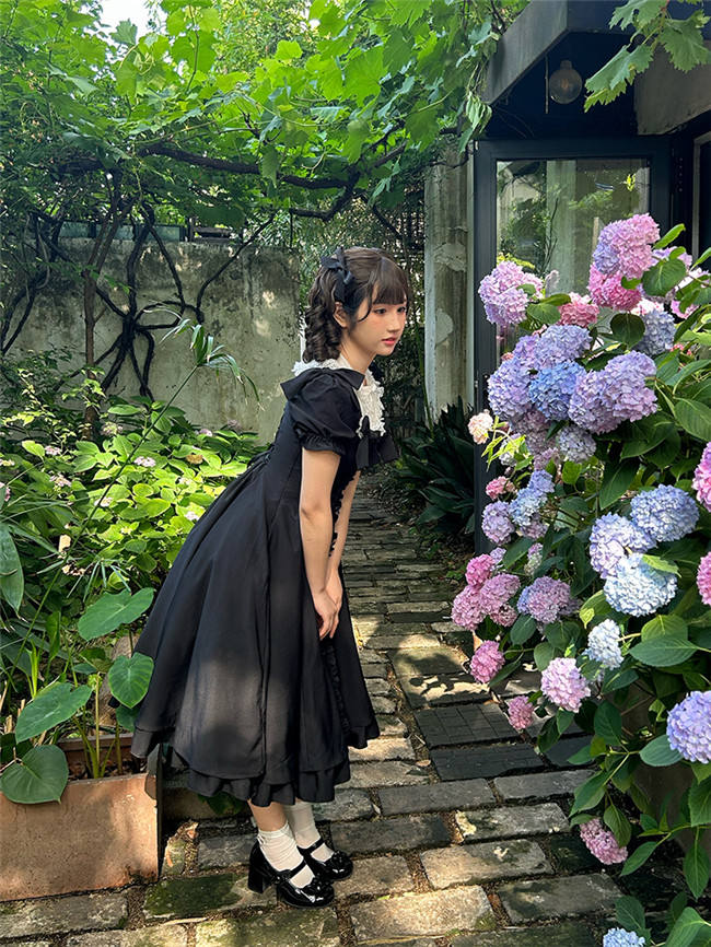 Annie Gift Plus Size Lolita Dress, Side Clip and Choker