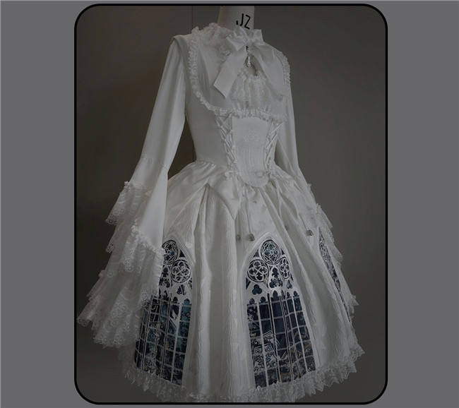 Susin Night Falls Cathedral Stained Glass Window Gothic Lolita Series