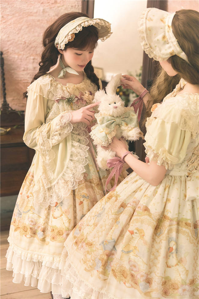 Dark Star Island Lilith's Farm Trip High Waist Lolita Jumper Dress