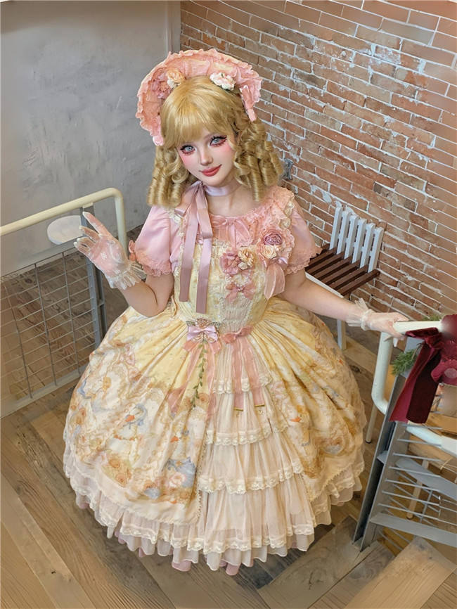 Dark Star Island Lilith's Farm Trip Front Open Lolita Dress