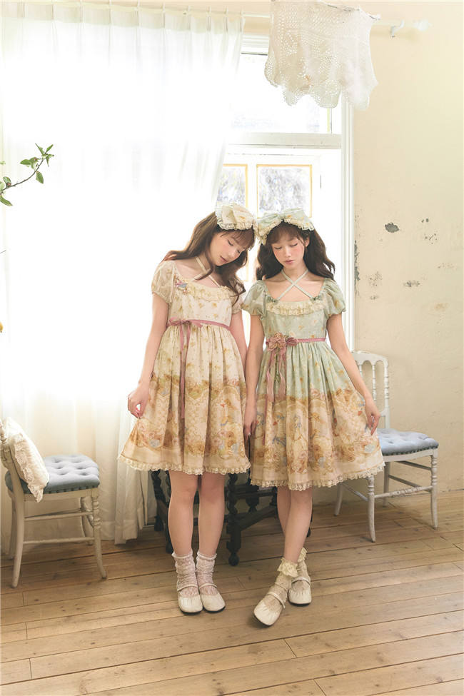 Dark Star Island Lilith's Farm Trip High Waist Lolita One Piece