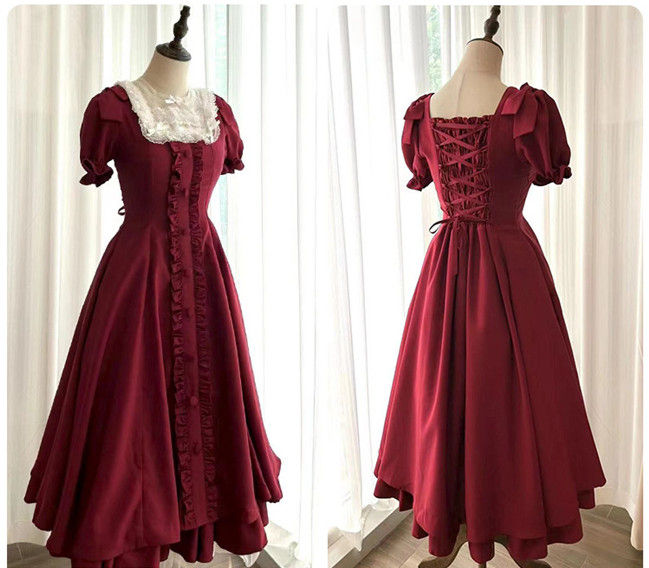 Annie Gift Plus Size Lolita Dress, Side Clip and Choker