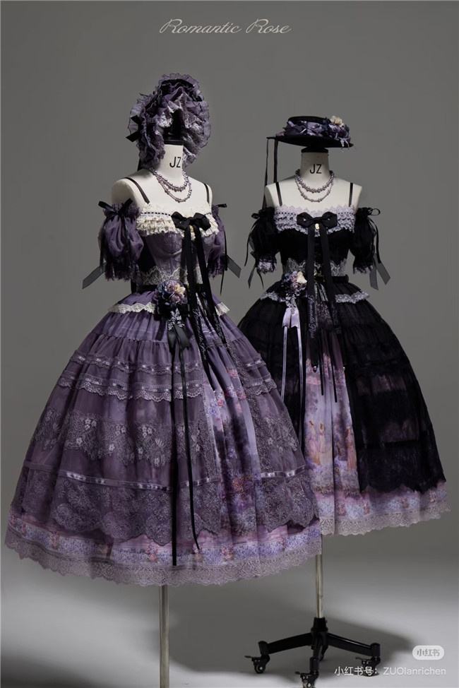 Romantic Rose Elegant Lolita Dress and Overskirt