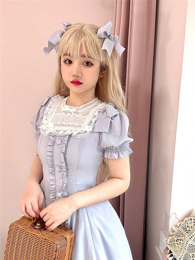 Annie Gift Plus Size Lolita Dress, Side Clip and Choker
