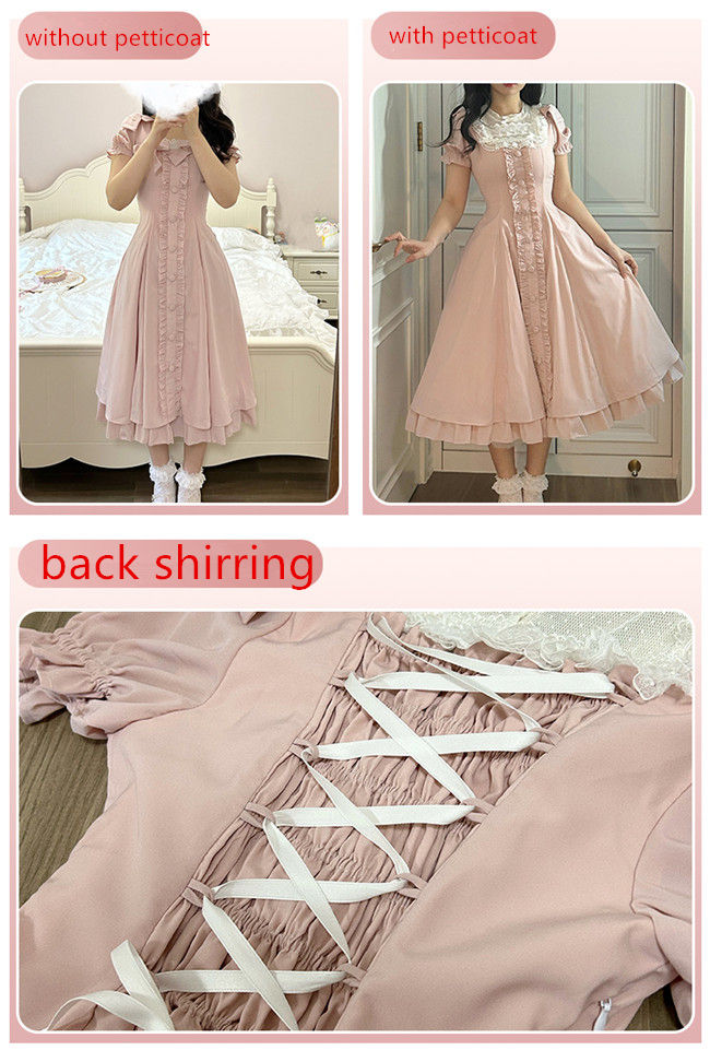 Annie Gift Plus Size Lolita Dress, Side Clip and Choker