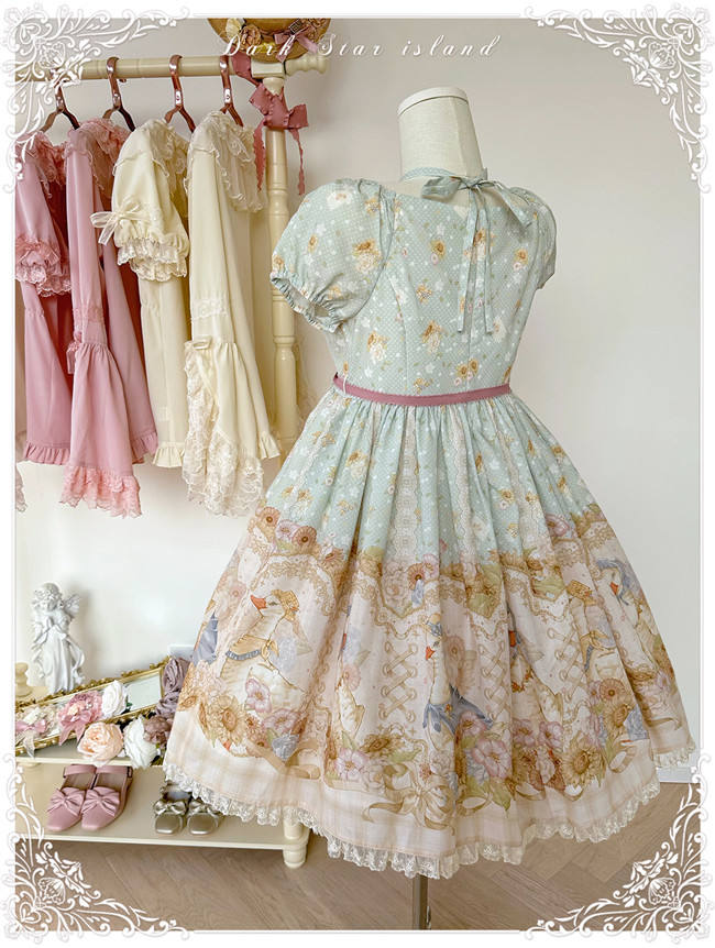 Dark Star Island Lilith's Farm Trip High Waist Lolita One Piece