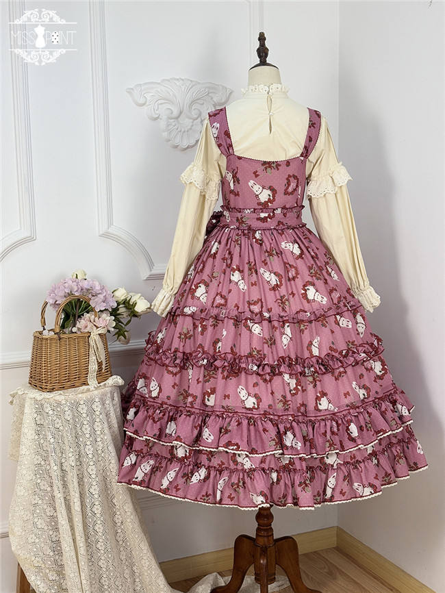 Miss Point Forest Berry Rabbit Lolita Jumper Dress