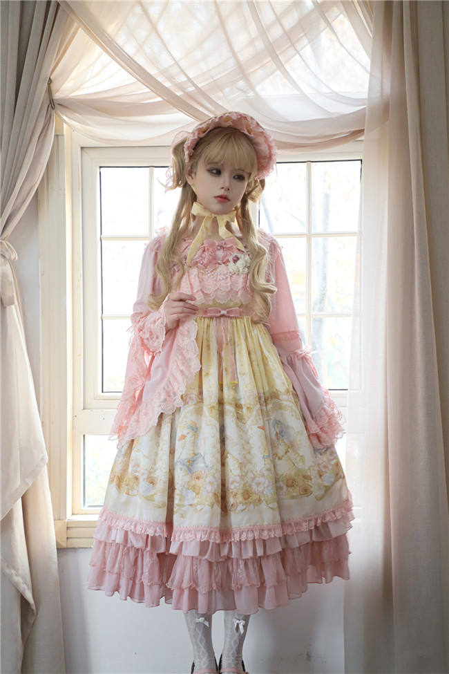 Dark Star Island Lilith's Farm Trip High Waist Lolita Jumper Dress