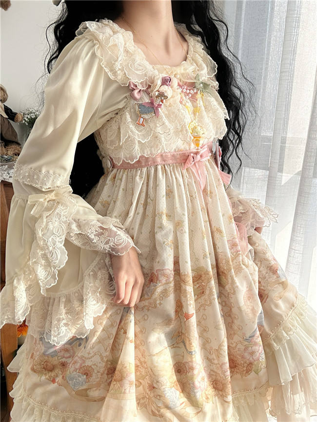 Dark Star Island Lilith's Farm Trip High Waist Lolita Jumper Dress