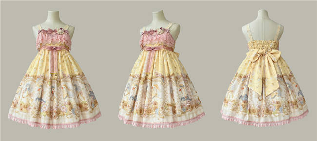 Dark Star Island Lilith's Farm Trip High Waist Lolita Jumper Dress