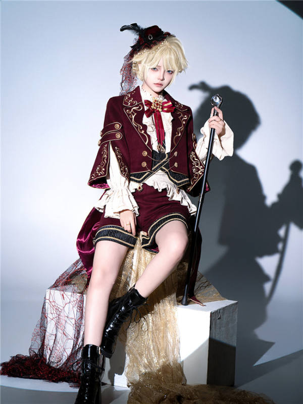 The Successor Ouji Lolita Coat, Blouse and Short Pants