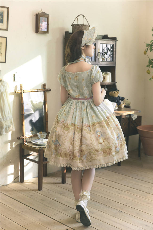 Dark Star Island Lilith's Farm Trip High Waist Lolita One Piece
