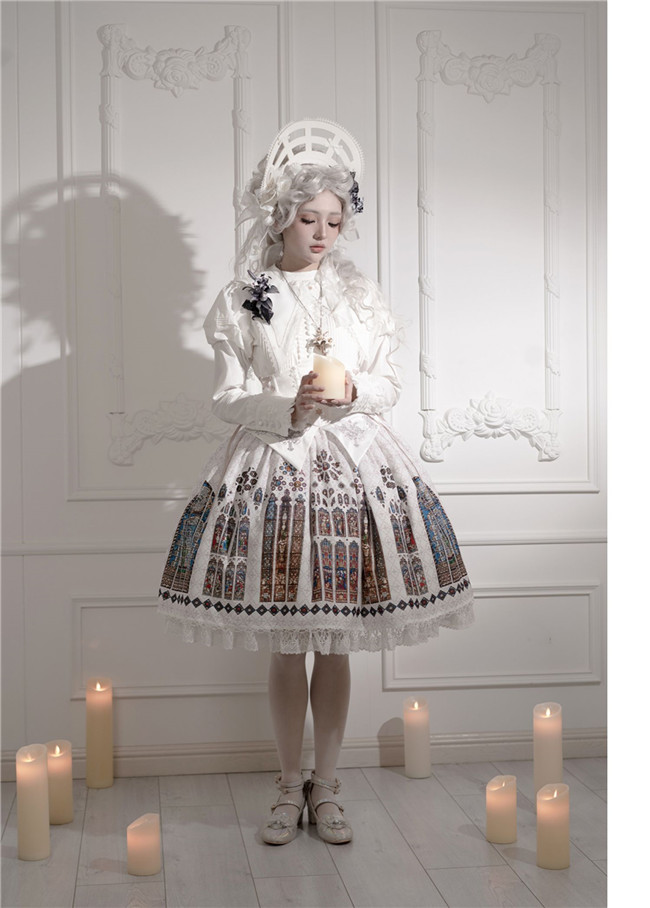 【CEL】 The Holy Cross ステンドグラス柄スカート The Holy Cross Stained Glass Window Gothic Skirt