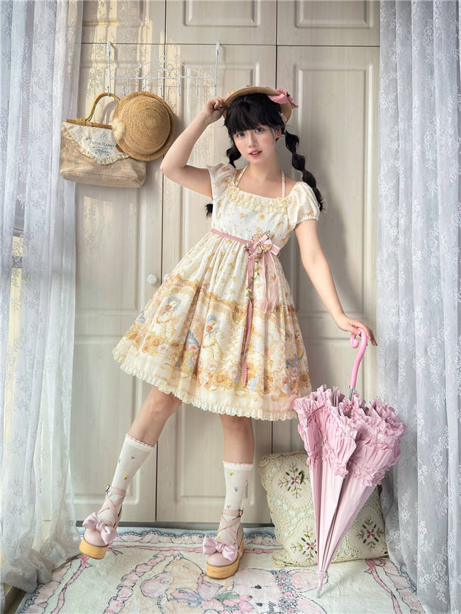 Dark Star Island Lilith's Farm Trip High Waist Lolita One Piece