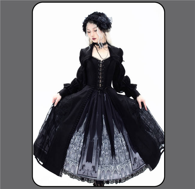 Susin Night Falls Cathedral Stained Glass Window Gothic Lolita Series