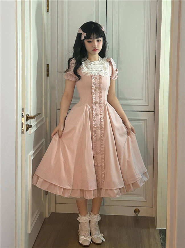 Annie Gift Plus Size Lolita Dress, Side Clip and Choker