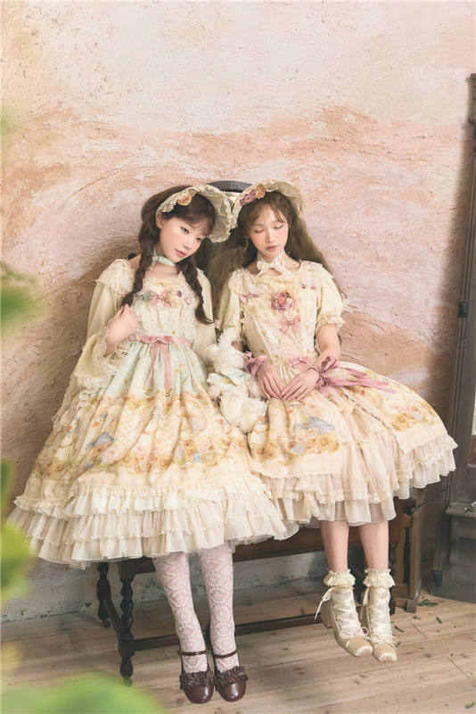 Dark Star Island Lilith's Farm Trip High Waist Lolita Jumper Dress