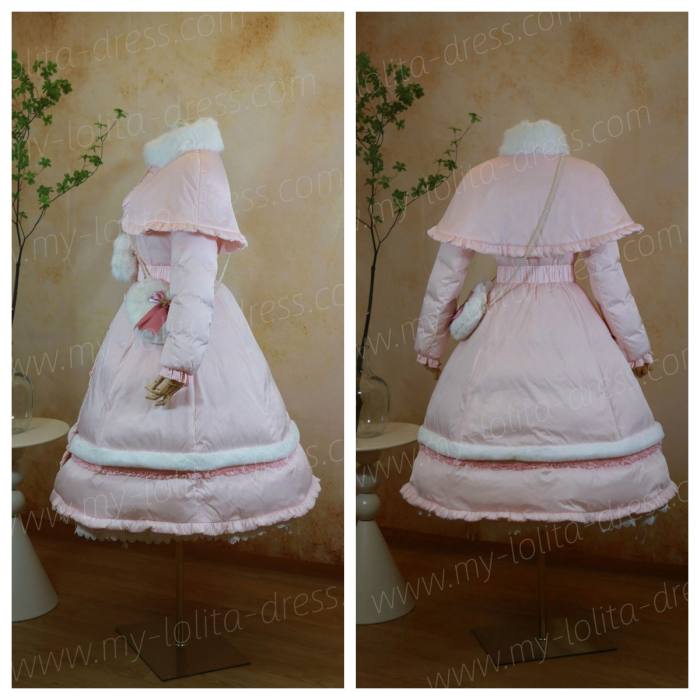 Commission The Rabbit Hole Tailor White Duck Down Fur Collar Long Coat