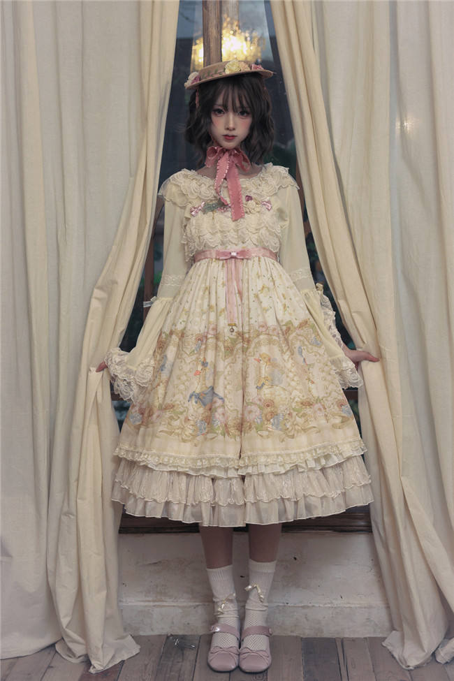 Dark Star Island Lilith's Farm Trip High Waist Lolita Jumper Dress