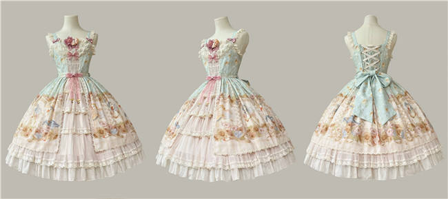 Dark Star Island Lilith's Farm Trip Front Open Lolita Dress