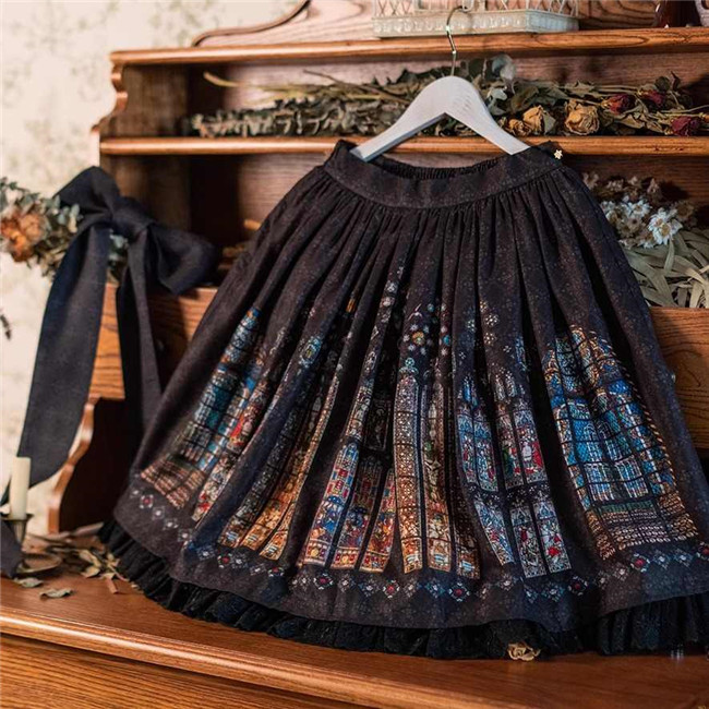 The Holy Cross Stained Glass Window Gothic Skirt