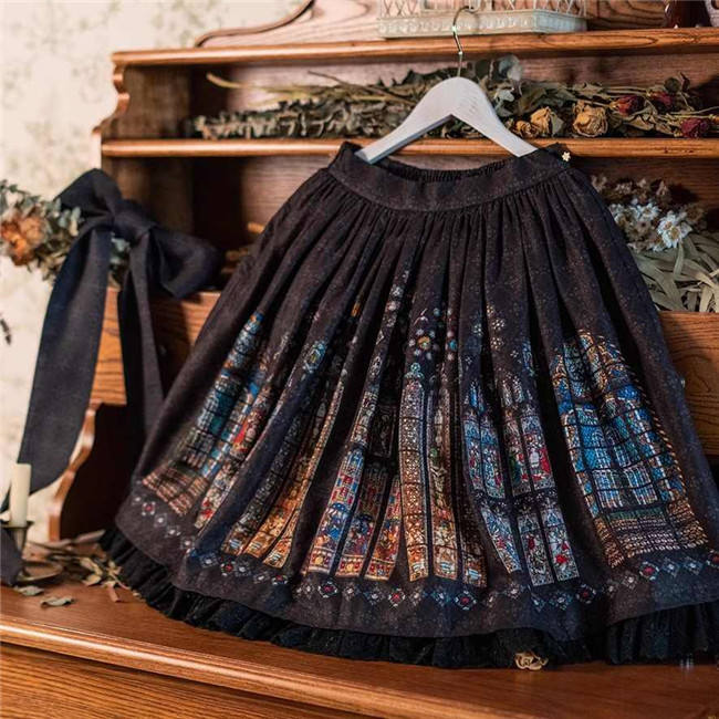 The Holy Cross Stained Glass Window Gothic Skirt