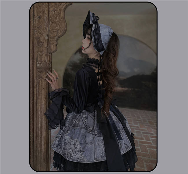 Susin Astrolabe Dark Gothic Lolita Dress, Skirt, Blouse and Accessory
