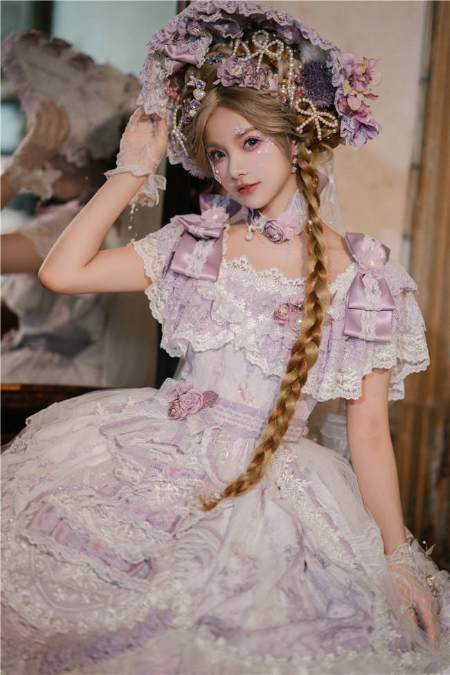 The Key to the Mysterious Realm Hime Lolita Dress Full Set