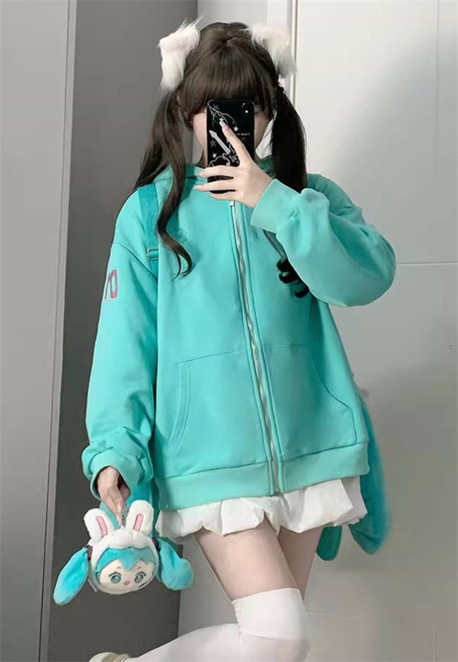 Co-branded by Hatsune Miku Winter Hoodie Jacket
