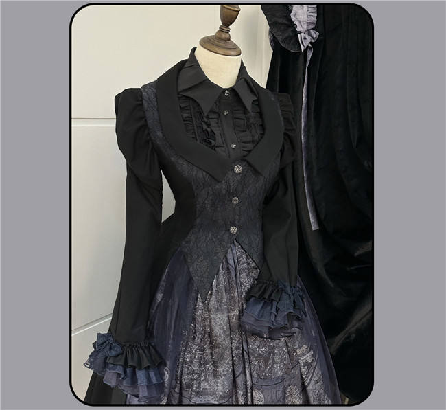 Susin Astrolabe Dark Gothic Lolita Dress, Skirt, Blouse and Accessory