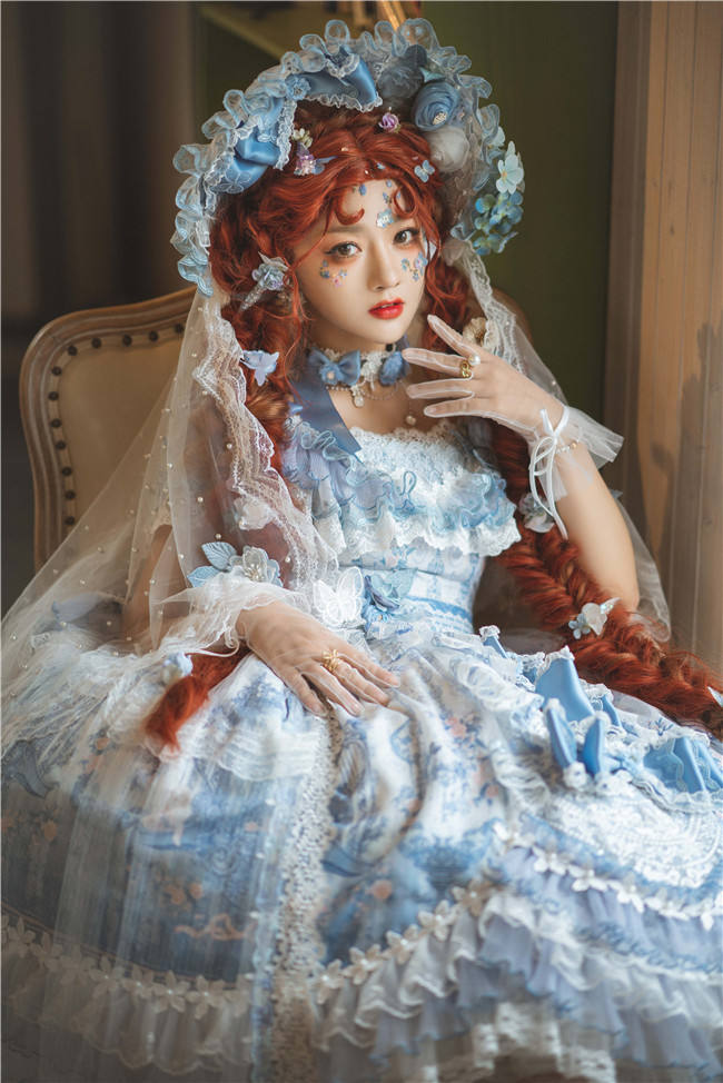 The Key to the Mysterious Realm Hime Lolita Dress Full Set