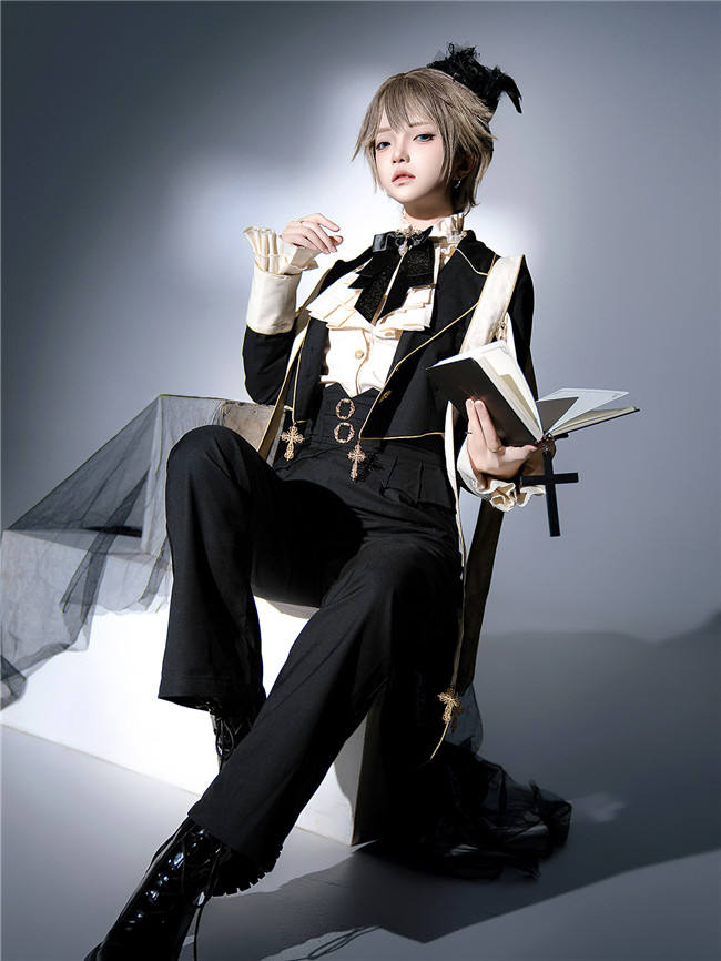 The Prayer Ouji Lolita Coat, Trousers and Blouse