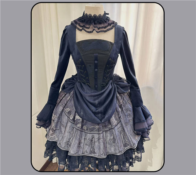 Susin Astrolabe Dark Gothic Lolita Dress, Skirt, Blouse and Accessory