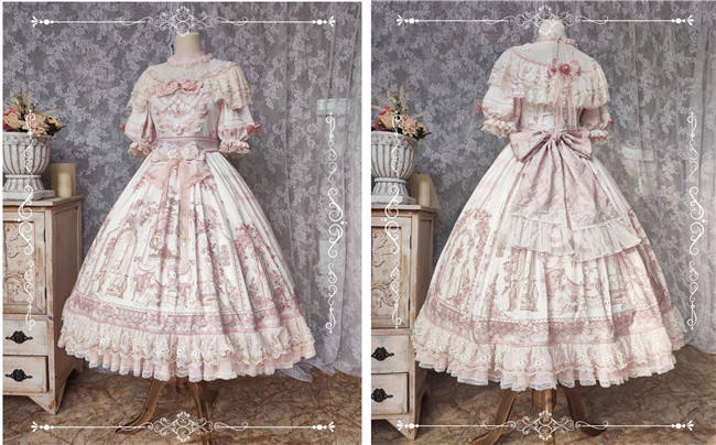 Sunset Fairyland Hime Lolita Dress Full Set