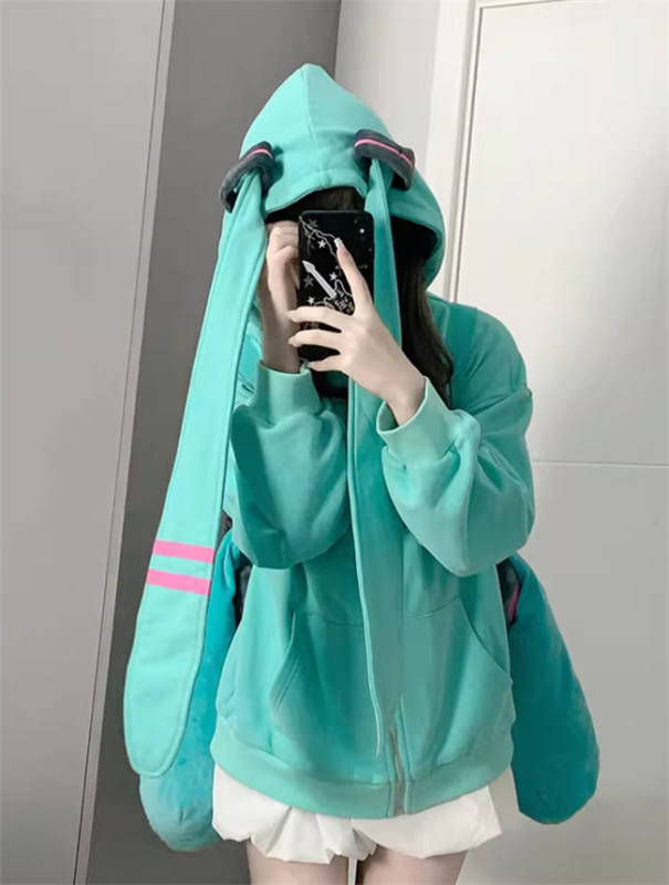 Co-branded by Hatsune Miku Winter Hoodie Jacket