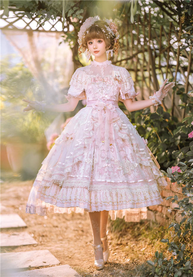 Sunset Fairyland Hime Lolita Dress Full Set
