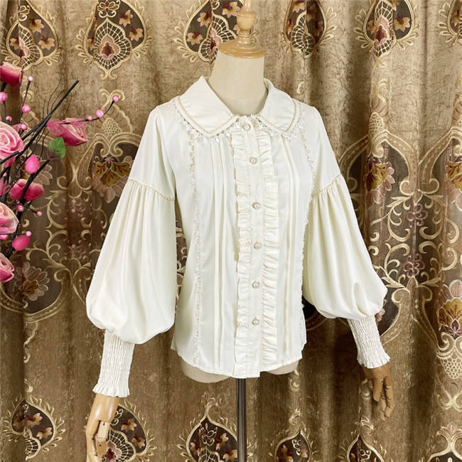 Peter Pan Collar Gigot Sleeve Lolita Blouse