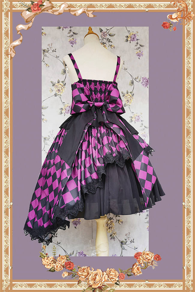 Infanta Irregular Plaid Lolita Dress