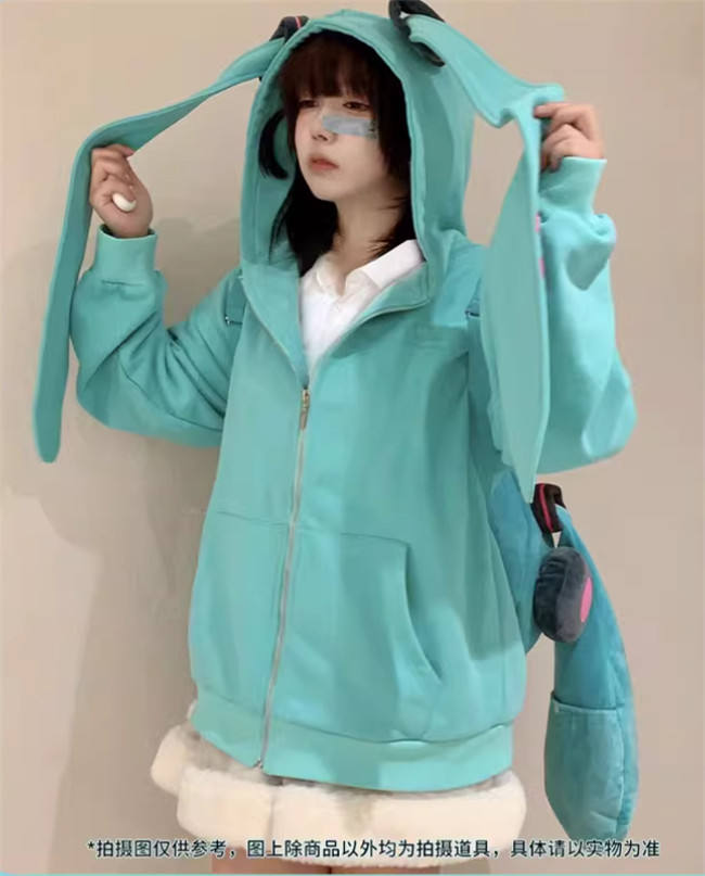 Co-branded by Hatsune Miku Winter Hoodie Jacket