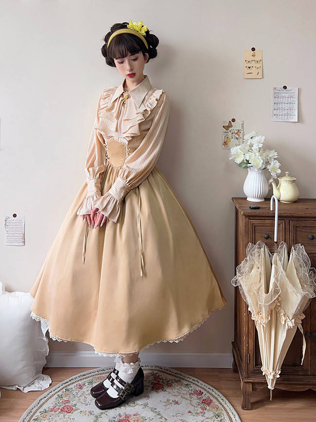 Forest Song  Asteris Stripe Lolita Blouse