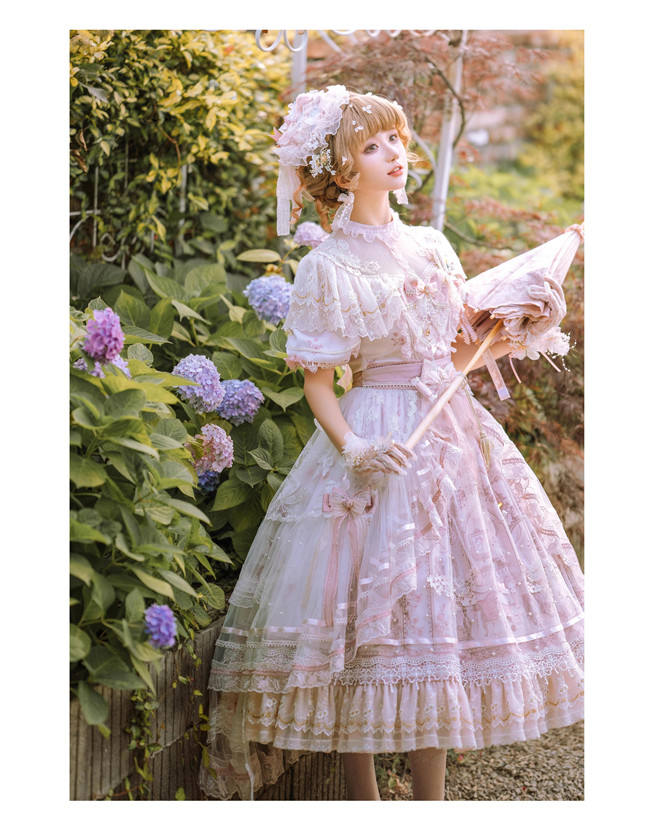 Sunset Fairyland Hime Lolita Dress Full Set