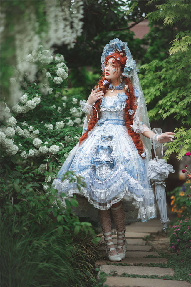 The Key to the Mysterious Realm Hime Lolita Dress Full Set