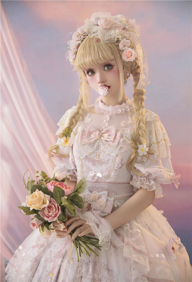 Sunset Fairyland Hime Lolita Dress Full Set