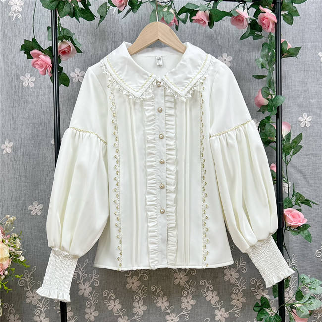 Peter Pan Collar Gigot Sleeve Lolita Blouse